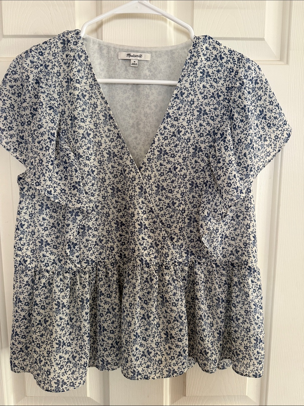 Madewell Women's Floral Airy Cottagecore Grandma chic Sz M